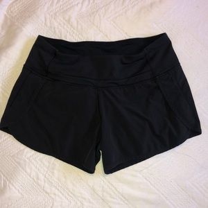 Black Lululemon Shorts, Size 2